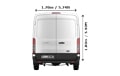 Large Van and Man in Dartford - Back View Dimension Thumbnail