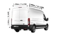 Large Van and Man in Watford - Back View Dimension Thumbnail