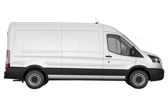 Hire Large Van and Man in  - Side View