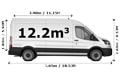 Large Van and Man in Ilford - Side View Dimension Thumbnail
